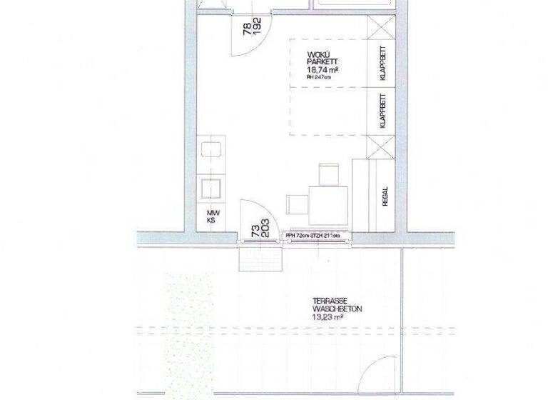 Studio zur Miete 540 € 1 Zimmer 27 m² EG frei ab 01.06.2026 Laim 5340