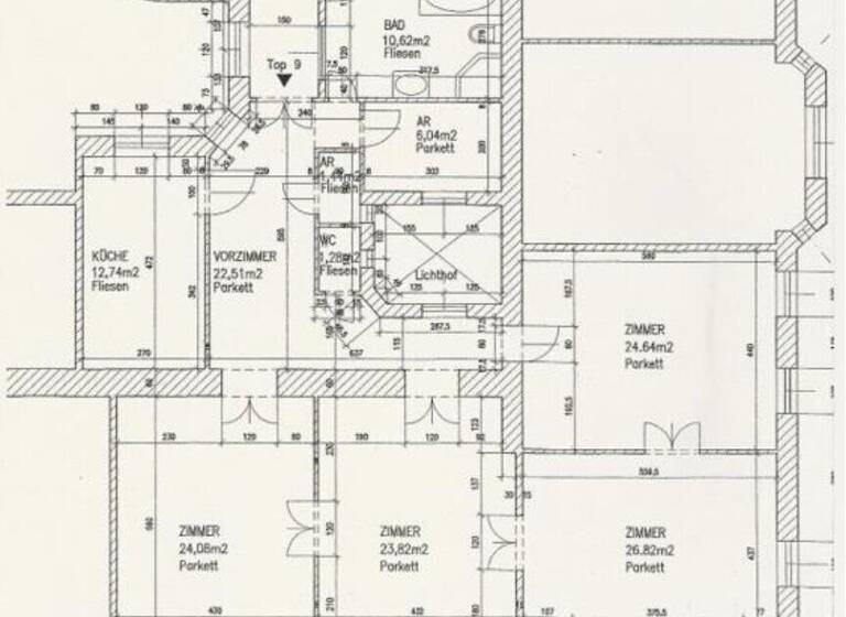 Wohnung zur Miete 1.900 € 4 Zimmer 155 m² 2. Geschoss frei ab 15.05.2026 Wien 1060