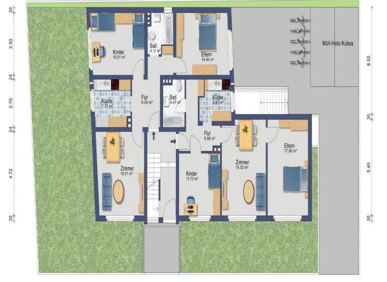 Mehrfamilienhaus zum Kauf provisionsfrei als Kapitalanlage geeignet 865.000 € 548 m² 412 m² Grundstück Innenstadt Neumünster 24534