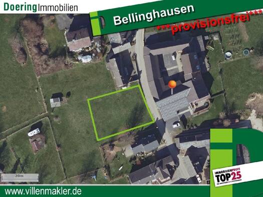 Grundstück zum Kauf provisionsfrei 244.000 € 778 m² Grundstück Bellinghausen Königswinter 53639