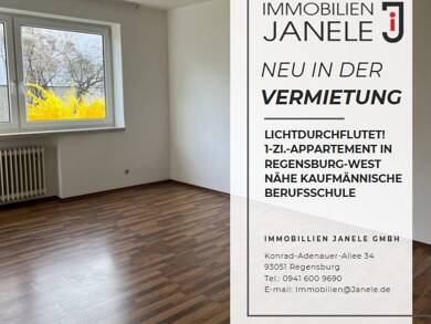 Wohnung zur Miete 360 € 1 Zimmer 28 m² Regensburg 93049