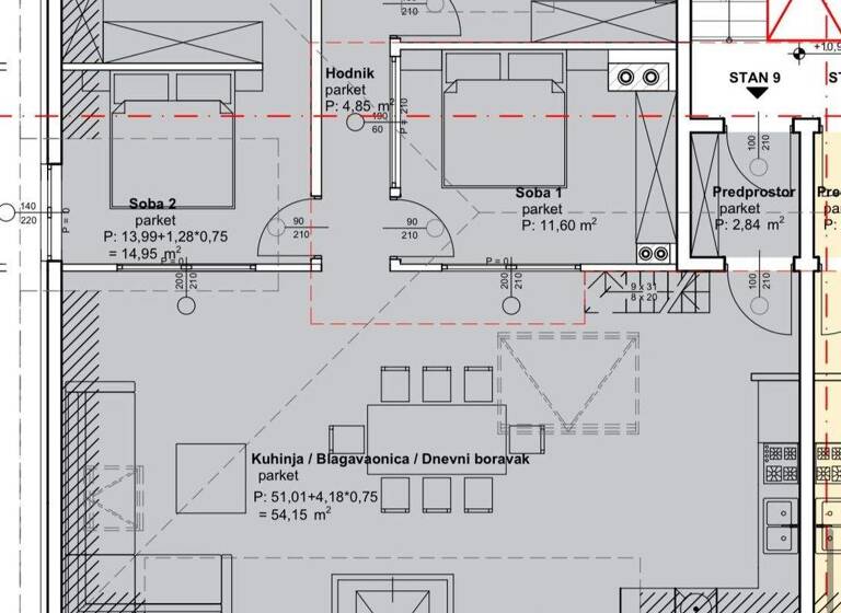 Wohnung zum Kauf 750.000 € 5 Zimmer 3. Geschoss Sibenik 22000
