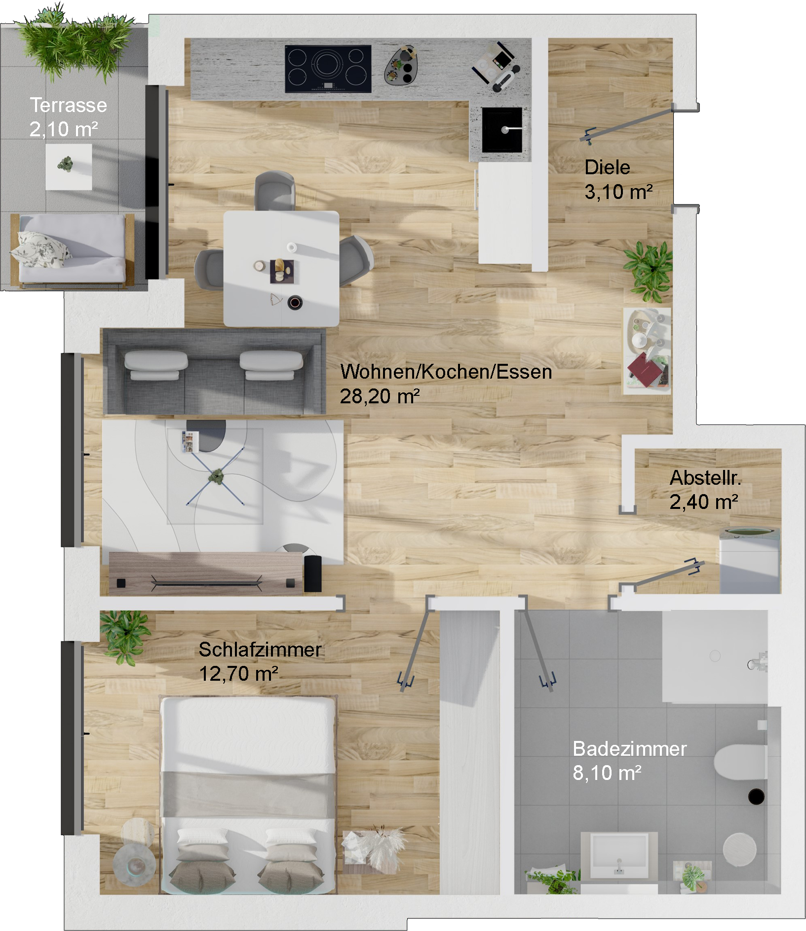 Wohnung zur Miete 750 € 2 Zimmer 55,9 m²<br/>Wohnfläche EG<br/>Geschoss ab sofort<br/>Verfügbarkeit Reimelstraße 3a Ravolzhausen Neuberg 63543