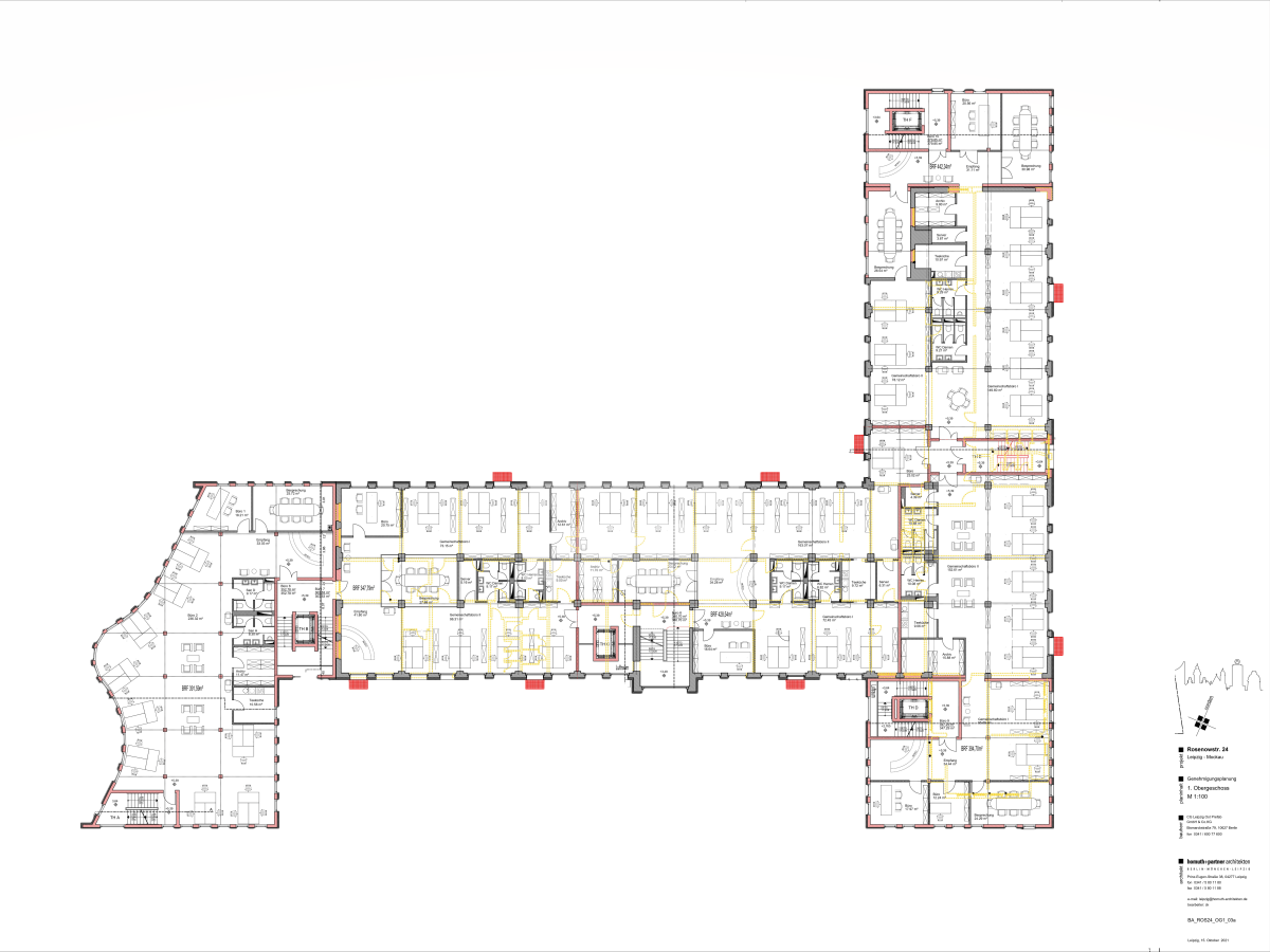 Büro-/Praxisfläche zur Miete 16 € 1.764,3 m²<br/>Bürofläche ab 1.764,3 m²<br/>Teilbarkeit Rosenowstraße 24 Mockau - Süd Leipzig 04357