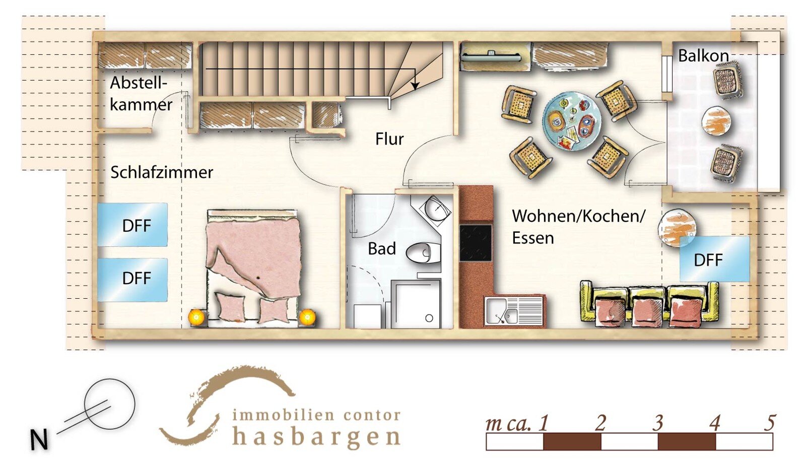 Wohnung zum Kauf 196.000 € 2 Zimmer 48,5 m²<br/>Wohnfläche 1.<br/>Geschoss Dewichow Dewichow 17429