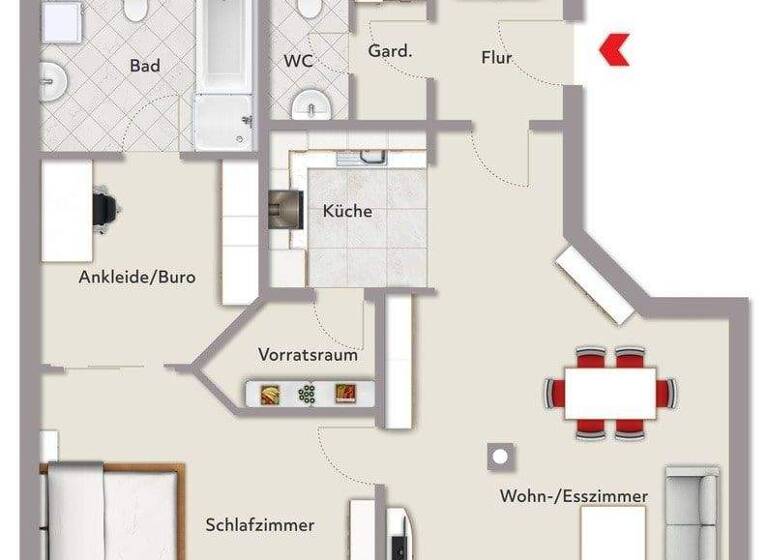 Wohnung zur Miete 795 € 2,5 Zimmer 90 m² frei ab sofort Hersbruck 91217