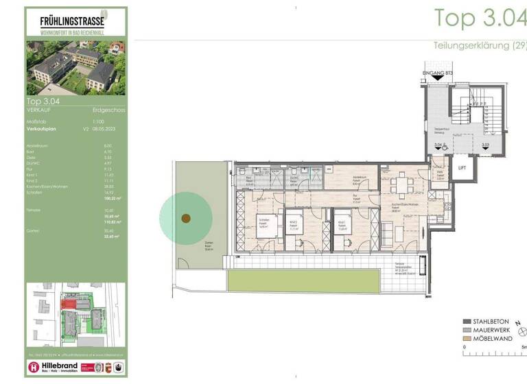 Wohnung zum Kauf 599.000 € 4 Zimmer 110,8 m² EG Frühlingstraße 30 a-c Bad Reichenhall 83435