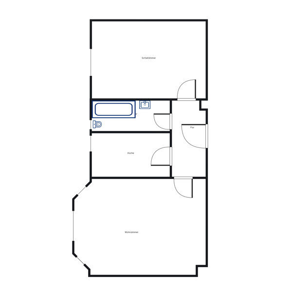 Wohnung zur Miete 600 € 2 Zimmer 54,5 m²<br/>Wohnfläche 3.<br/>Geschoss 27.02.2025<br/>Verfügbarkeit Göttingstraße 7 Am Hagenring Braunschweig 38106