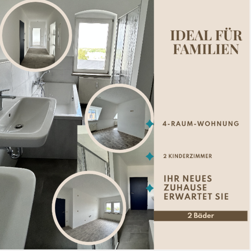 Wohnung zur Miete 585 € 4 Zimmer 130 m²<br/>Wohnfläche 1.<br/>Geschoss ab sofort<br/>Verfügbarkeit Hainstraße 105 Sonnenberg 211 Chemnitz 09130