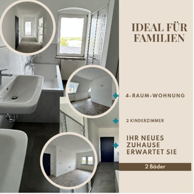 Wohnung zur Miete 585 € 4 Zimmer 130 m² 1. Geschoss frei ab sofort Hainstraße 105 Sonnenberg 211 Chemnitz 09130