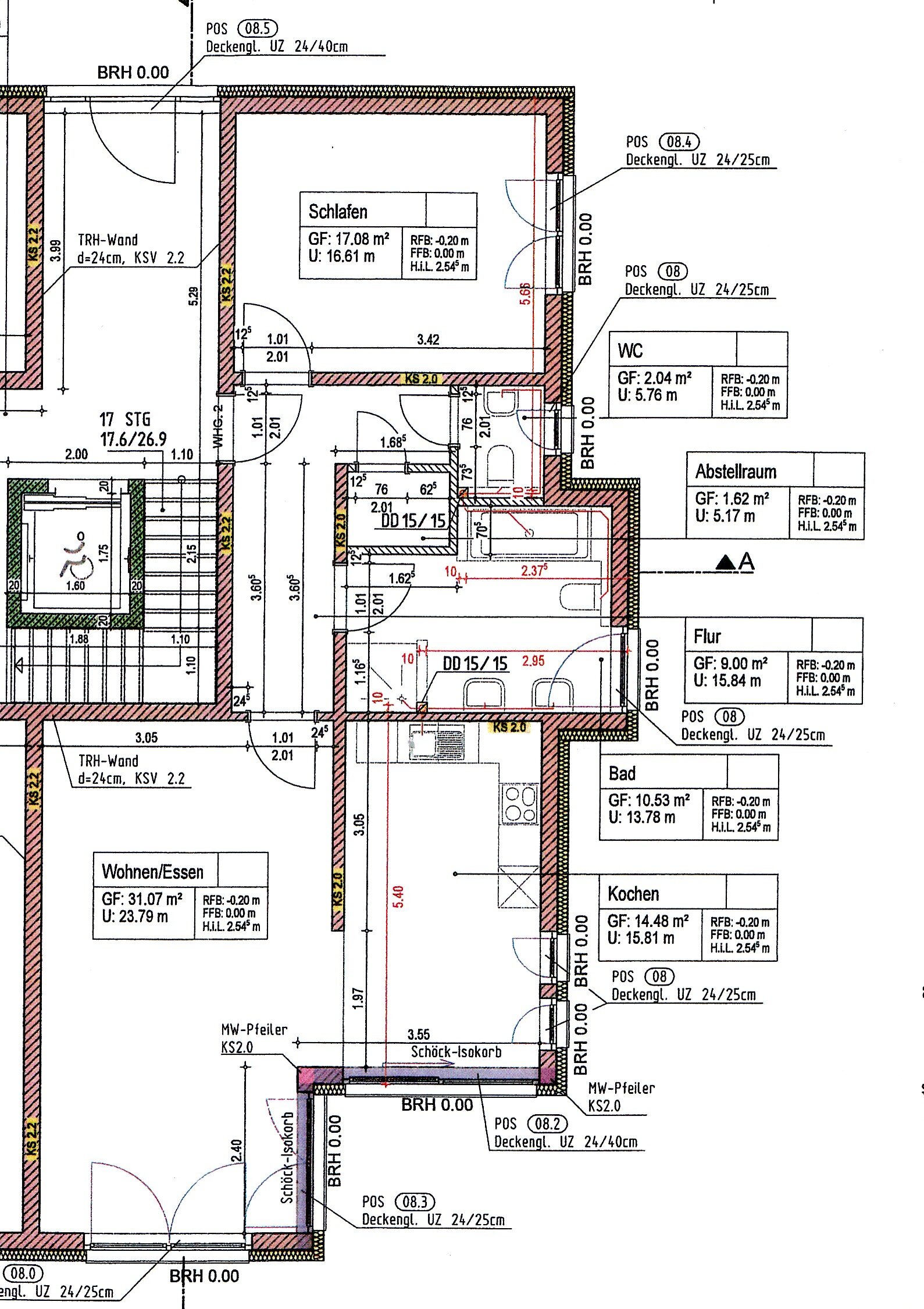 Terrassenwohnung zur Miete 820 € 2 Zimmer 88,6 m²<br/>Wohnfläche EG<br/>Geschoss Werl - Aspe Bad Salzuflen 32107