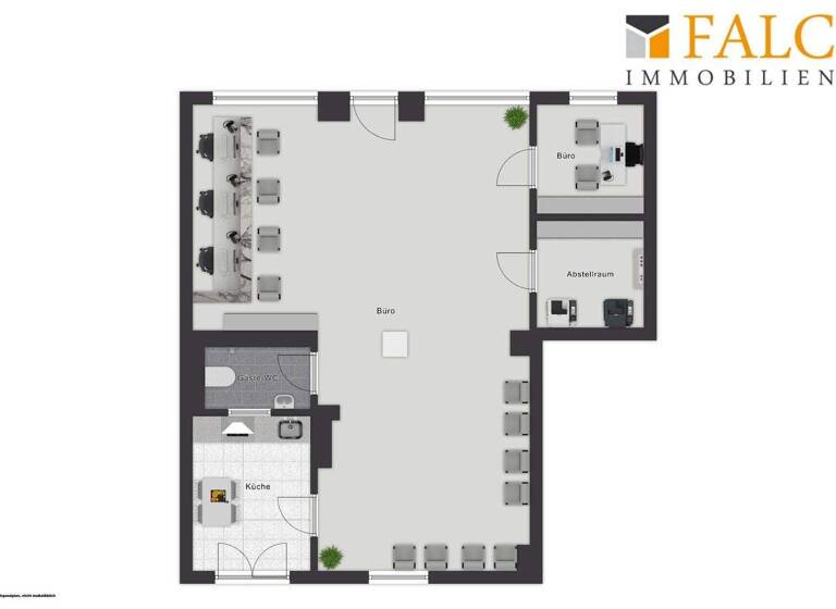 Bürofläche zur Miete provisionsfrei 8,50 € 3 Zimmer 82,3 m² Bürofläche Jüterbog 14913