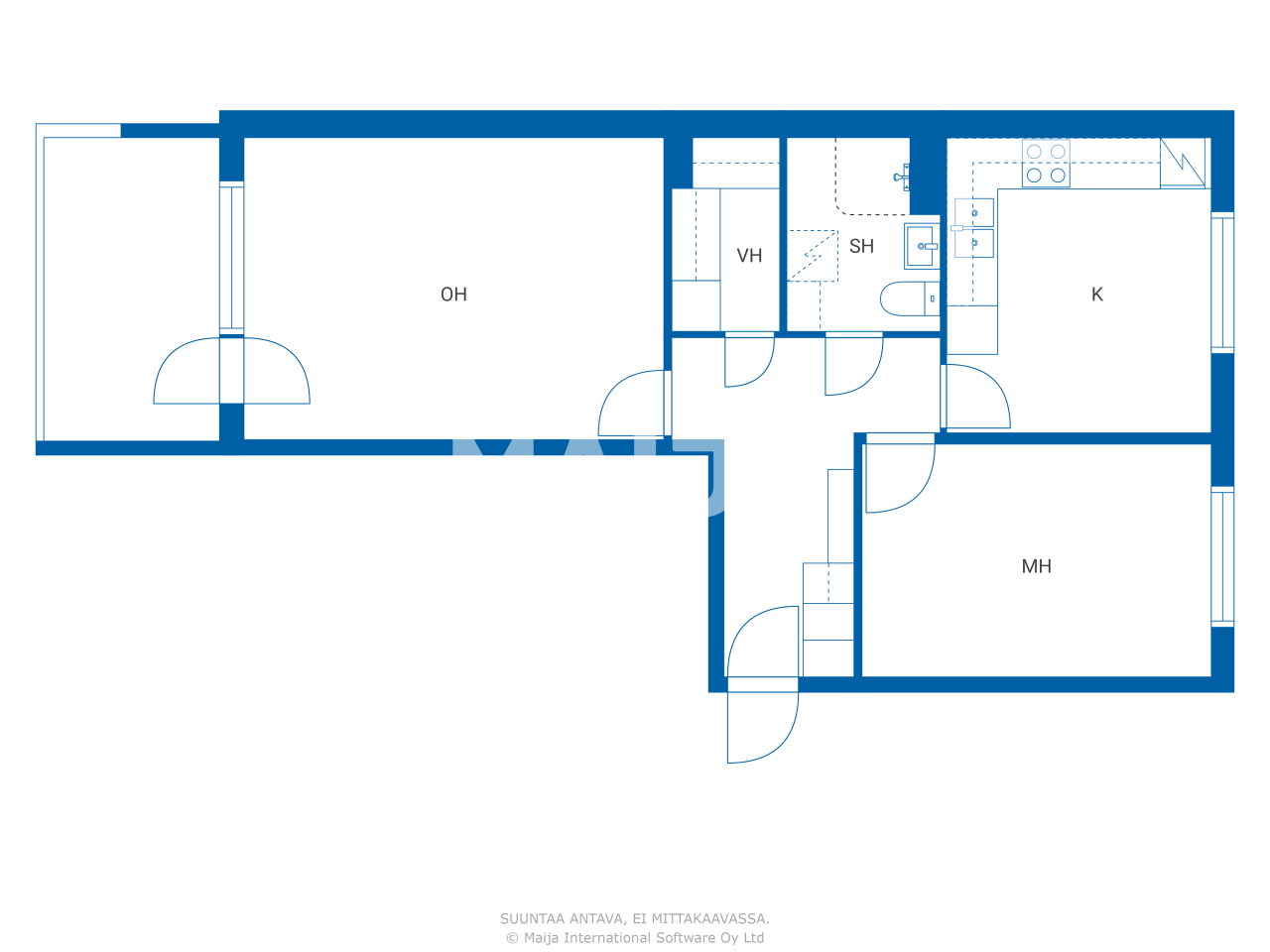 Studio zum Kauf 28.000 € 2 Zimmer 61 m²<br/>Wohnfläche 2.<br/>Geschoss Sarakuja 4 Imatra 55800