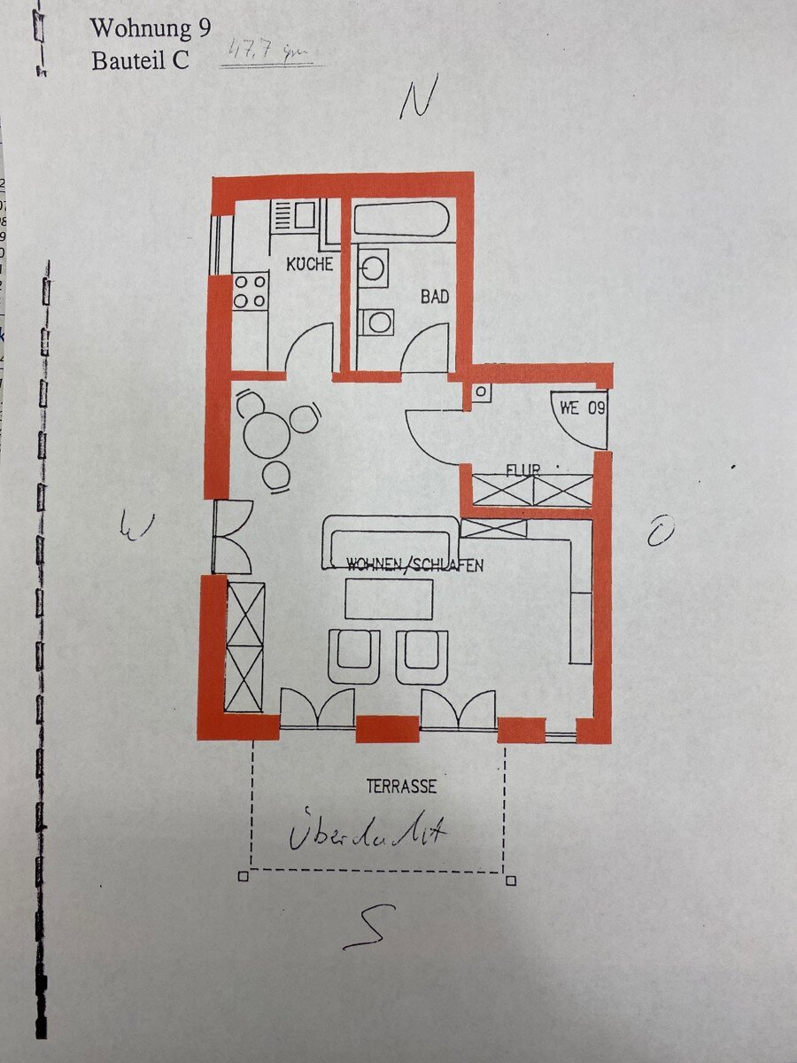 Wohnung zur Miete 700 € 1 Zimmer 47,7 m²<br/>Wohnfläche 01.03.2025<br/>Verfügbarkeit Gerolfinger Straße Ingolstadt 85049