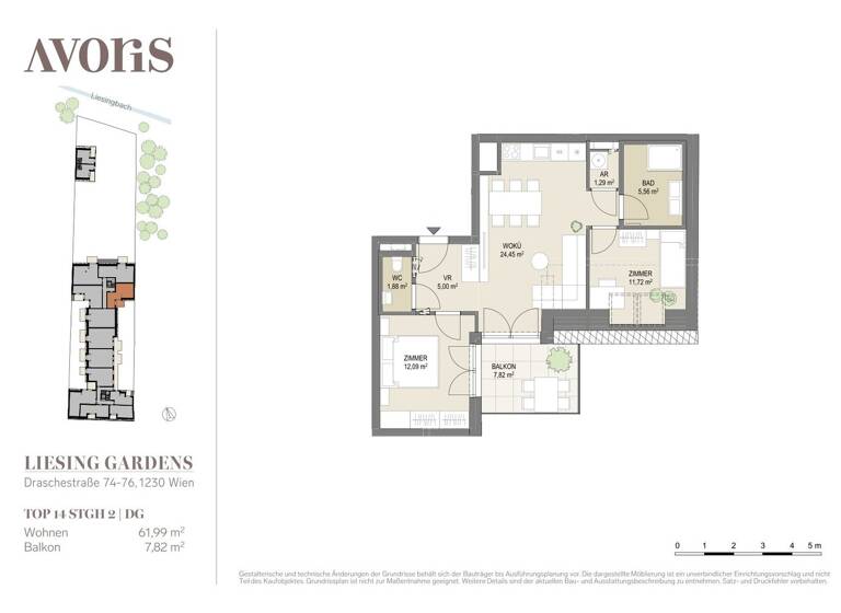 Wohnung zum Kauf - Erstbezug provisionsfrei 420.000 € 3 Zimmer 62 m² Wien 1230