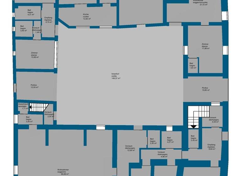 Haus zum Kauf 850.000 € 12 Zimmer 1.000 m² 8.000 m² Grundstück Monteriggioni