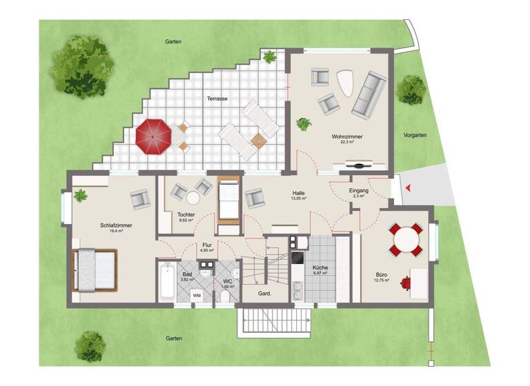 Einfamilienhaus zum Kauf 235.000 € 5 Zimmer 110 m² 456 m² Grundstück Rotenburg 27356