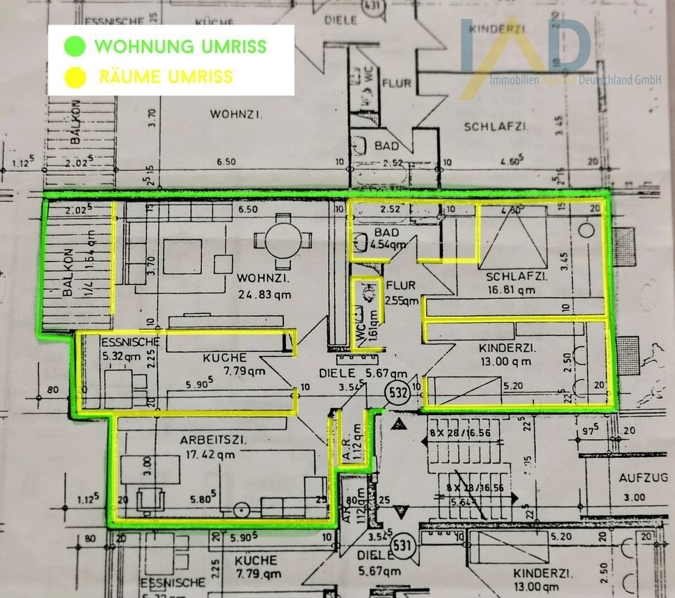 Wohnung zum Kauf 415.000 € 4 Zimmer 102 m²<br/>Wohnfläche 3.<br/>Geschoss Sindelfingen 101 Sindelfingen / Maichingen 71069