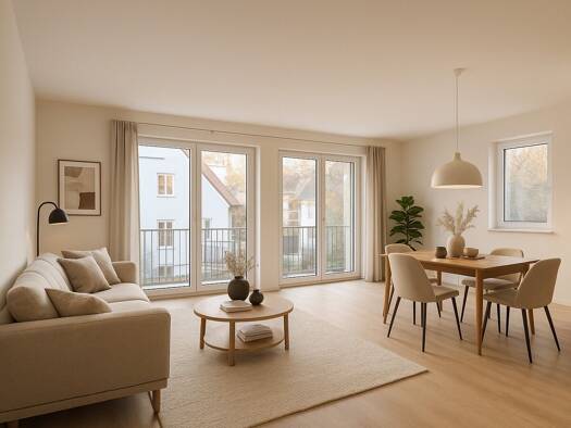 Wohnung zur Miete - Erstbezug 1.550 € 2 Zimmer 62,4 m² 1. Geschoss frei ab 01.02.2026 Ernst-Haeckel-Straße 30 Allach-Untermenzing München - Allach 80999