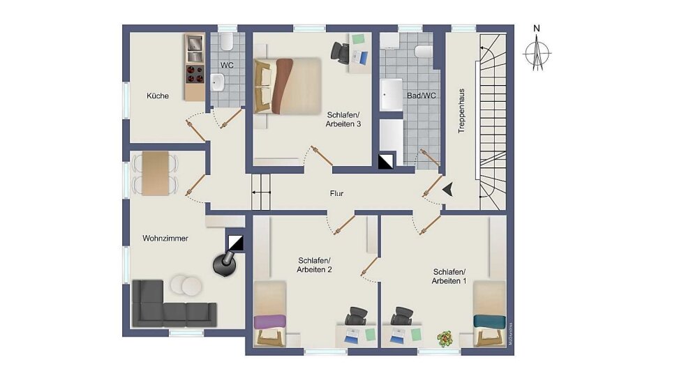 Wohnung zur Miete 1.000 € 4 Zimmer 92 m²<br/>Wohnfläche 1.<br/>Geschoss ab sofort<br/>Verfügbarkeit Weilertalstr. 9 Badenweiler Badenweiler 79410