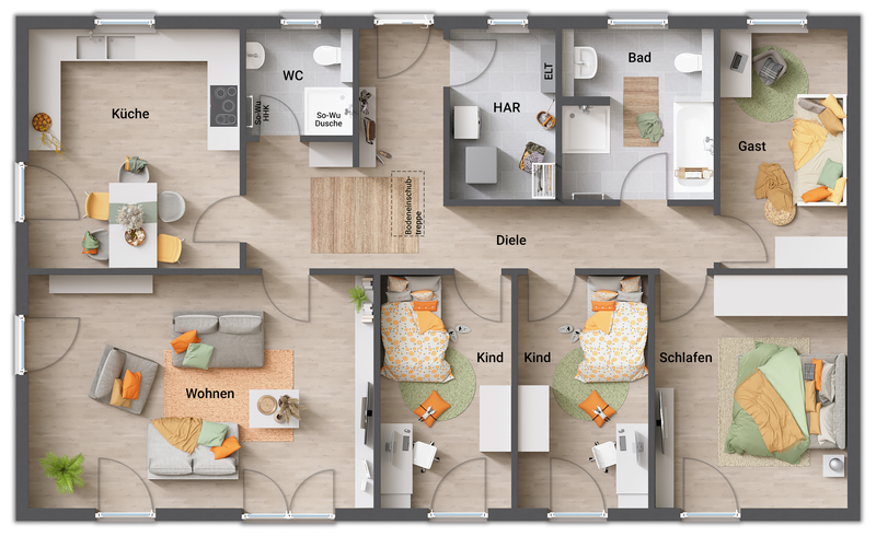 Bungalow zum Kauf 345.000 € 5 Zimmer 131 m²<br/>Wohnfläche 900 m²<br/>Grundstück Dienstweiler 55765