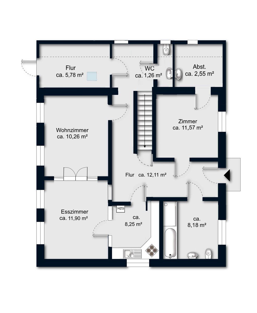 Einfamilienhaus zum Kauf 229.000 € 5 Zimmer 111 m²<br/>Wohnfläche 1.052 m²<br/>Grundstück Rönnebeck Bremen / Rönnebeck 28777