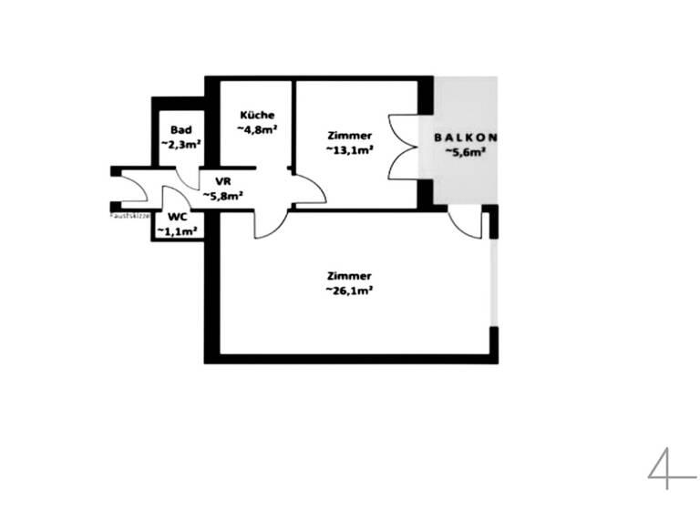 Wohnung zum Kauf 387.000 € 2 Zimmer 56 m² 1. Geschoss Wien 1190