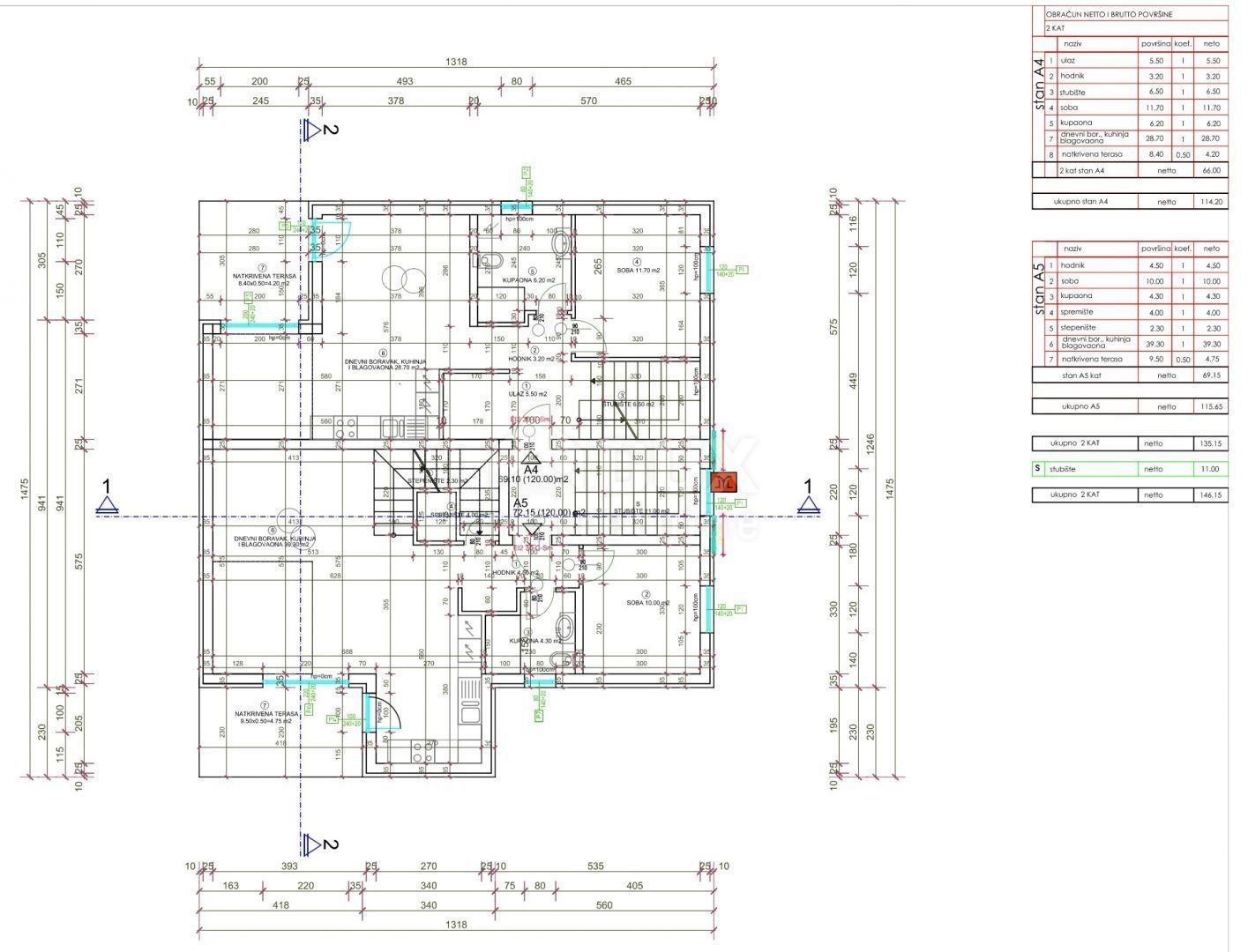 Wohnung zum Kauf 320.000 € 3 Zimmer 120 m²<br/>Wohnfläche 2.<br/>Geschoss Fazana