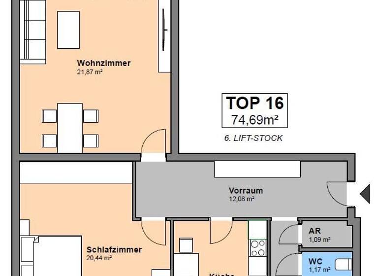 Wohnung zum Kauf 199.000 € 2 Zimmer 74,5 m² Wien 1100