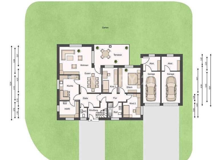 Mehrfamilienhaus zum Kauf 447.000 € 8 Zimmer 206 m² 975 m² Grundstück Heede Diepholz 49356