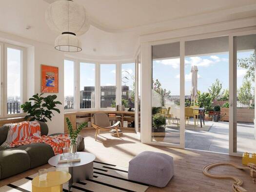 Wohnung zum Kauf - Neubau provisionsfrei 2.389.000 € 4 Zimmer 136,4 m² 20. Geschoss Mariane-von-Rantzau-Straße 8 Friedrichshain Berlin 10243