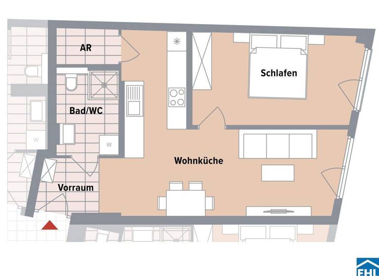 Wohnung zum Kauf - Erstbezug provisionsfrei 284.200 € 2 Zimmer 48,3 m² 1. Geschoss Canavesegasse 4 Wien 1230