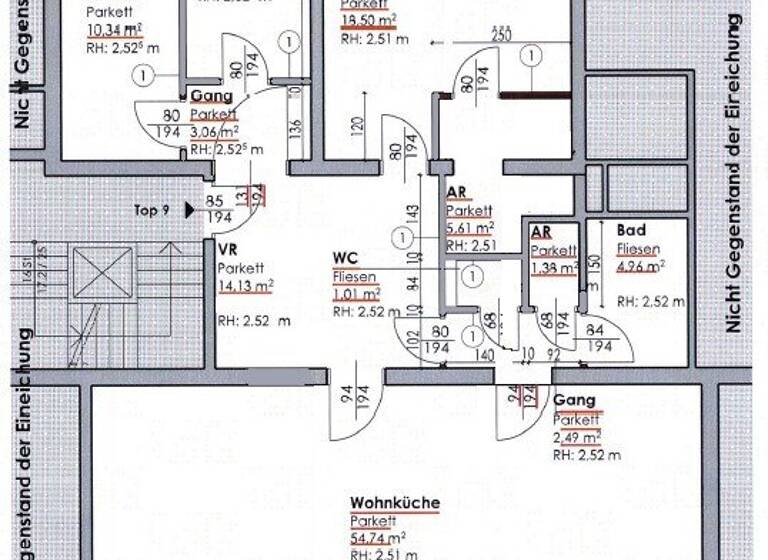 Wohnung zum Kauf - Erstbezug 990.000 € 4 Zimmer 123,8 m² 4. Geschoss Wien 1190