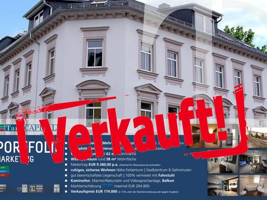 Wohnung zum Kauf provisionsfrei als Kapitalanlage geeignet 89.900 € 2 Zimmer 62 m² Marienstrasse 38 Ostviertel Gera 07546