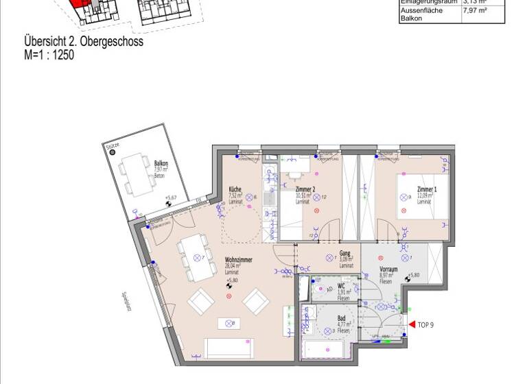 Wohnung zum Kauf - Erstbezug 249.512 € 3 Zimmer 76,9 m² 2. Geschoss Elisabeth Bollenberger - Gasse Wiener Neustadt 2700