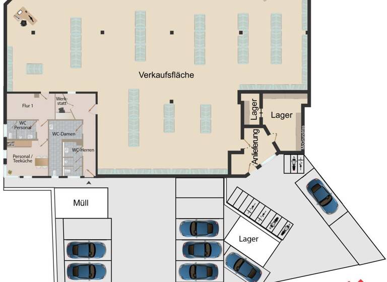 Verkaufsfläche zum Kauf 875.000 € 662 m² Verkaufsfläche teilbar ab 662 m² Schönaich 71101