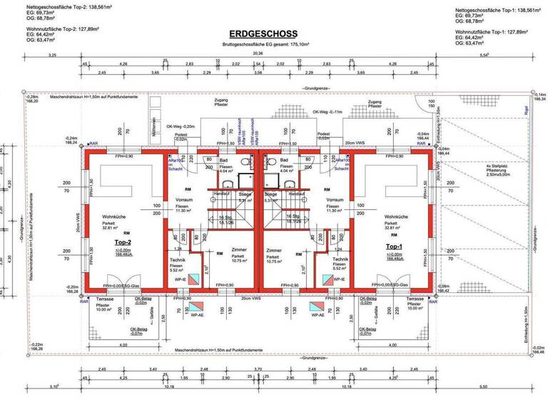 Doppelhaushälfte zum Kauf - Erstbezug provisionsfrei 399.900 € 5 Zimmer 139 m² 220 m² Grundstück Deutsch-Wagram 2232