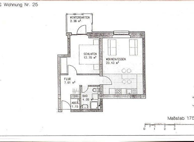 Wohnung zum Kauf 219.000 € 2 Zimmer 51,4 m² 1. Geschoss Kirschallee 174 B Bornstedt Potsdam / Bornstedt 14469