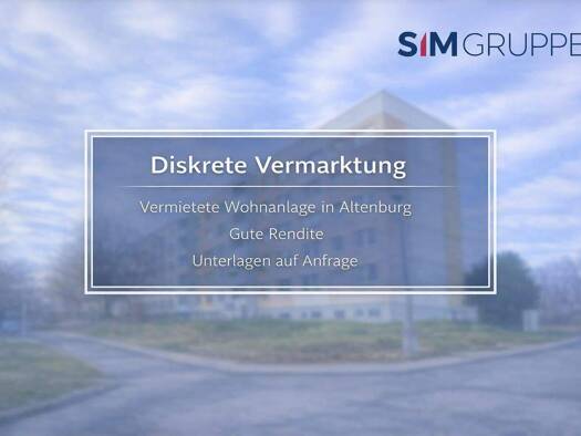 Mehrfamilienhaus zum Kauf als Kapitalanlage geeignet 1.900.000 € 3.935,5 m² 4.301 m² Grundstück Siegfried-Flack-Straße 23 a-c, 25 a-d Altenburg 04600