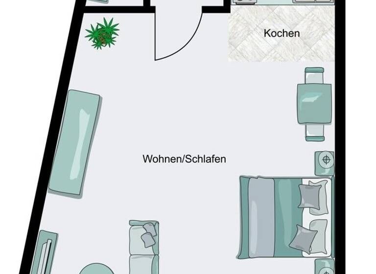 Studio zum Kauf 298.000 € 1 Zimmer 38 m² 2. Geschoss Harvestehude Hamburg 20144