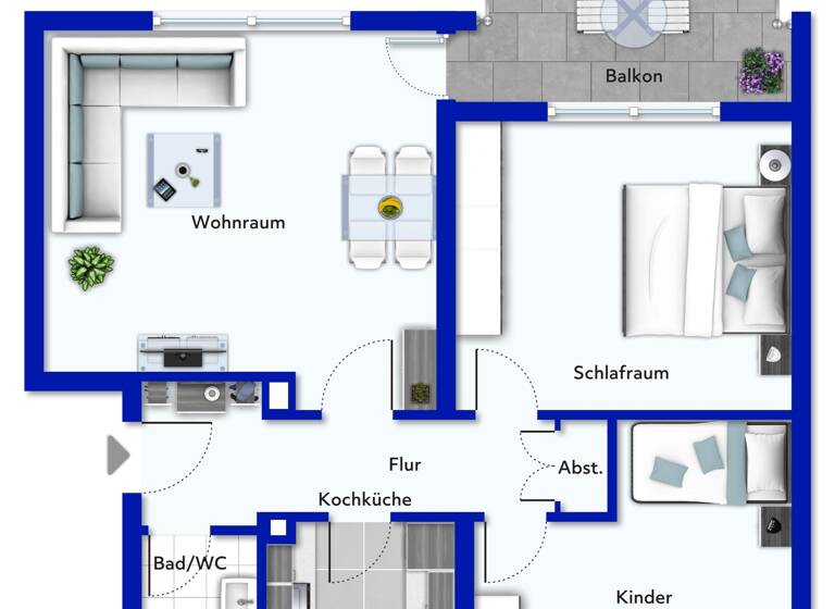 Wohnung zum Kauf 135.000 € 3 Zimmer 72,7 m²<br/>Wohnfläche 1.<br/>Geschoss Heidestr. 22 Michelbach Aarbergen 65326