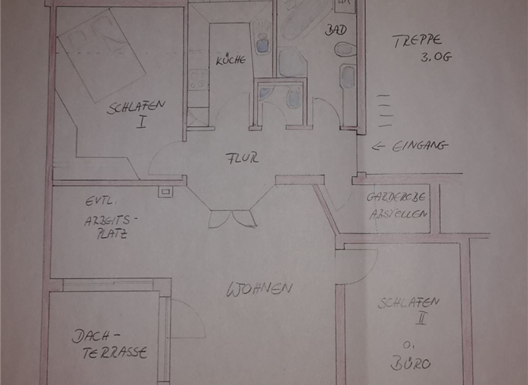 Wohnung zur Miete 910 € 3 Zimmer 92,5 m² 3. Geschoss frei ab sofort Haidenhof-Nord Passau 94032