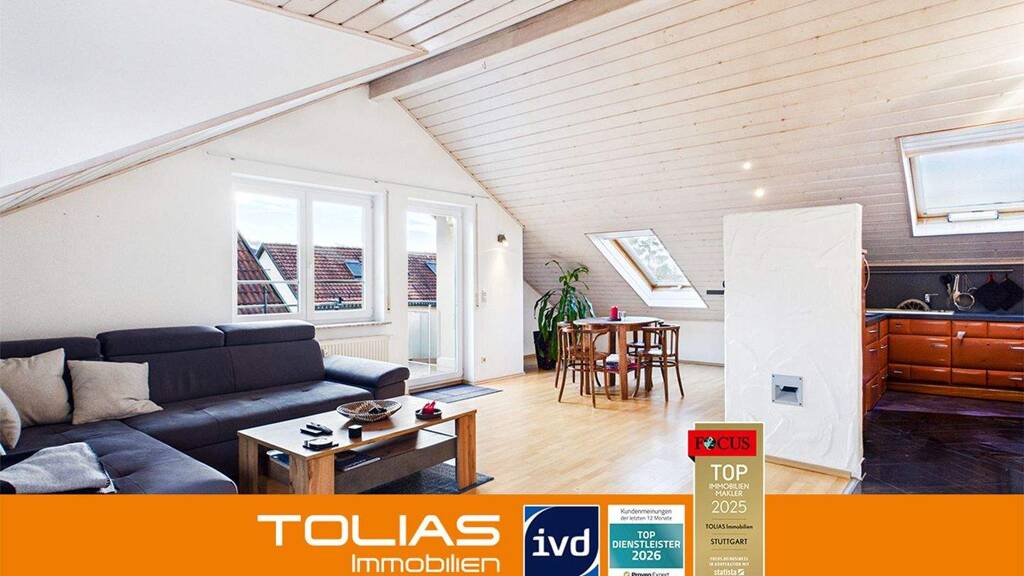 Wohnung zum Kauf 335.000 € 4 Zimmer 82,9 m² 3. Geschoss Rommelshausen Kernen im Remstal 71394