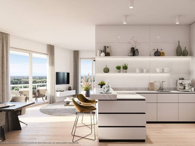 Wohnung zum Kauf - Neubau provisionsfrei 1.318.000 € 3 Zimmer 119,7 m² 13. Geschoss Franz-Heubl-Straße 1 Ramersdorf-Perlach München 81735