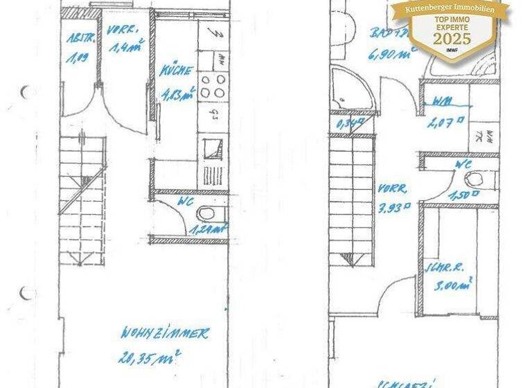 Maisonette zur Miete 530 € 2 Zimmer 60 m² 4. Geschoss frei ab sofort Krems an der Donau 3500