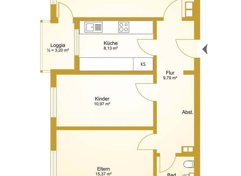 Wohnung zum Kauf provisionsfrei 169.000 € 3 Zimmer 73,8 m²<br/>Wohnfläche Alt Moisling / Genin Lübeck 23560