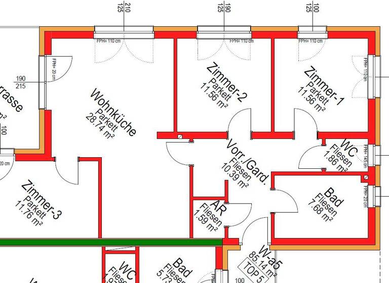 Wohnung zum Kauf 359.000 € 4 Zimmer 85 m² 1. Geschoss Lieboch 8501