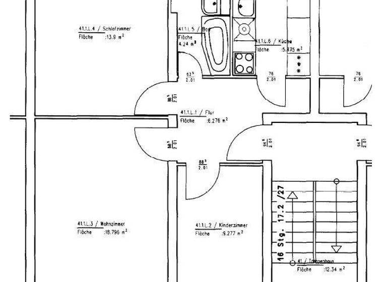 Wohnung zur Miete 367 € 3 Zimmer 58,2 m² 3. Geschoss Str. der Republik 45 Eisenhüttenstadt 15890