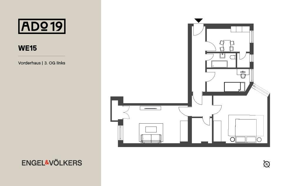 Wohnung zum Kauf 450.000 € 3 Zimmer 96,4 m²<br/>Wohnfläche 3.<br/>Geschoss Adolfstraße 19 Wedding Berlin 13347