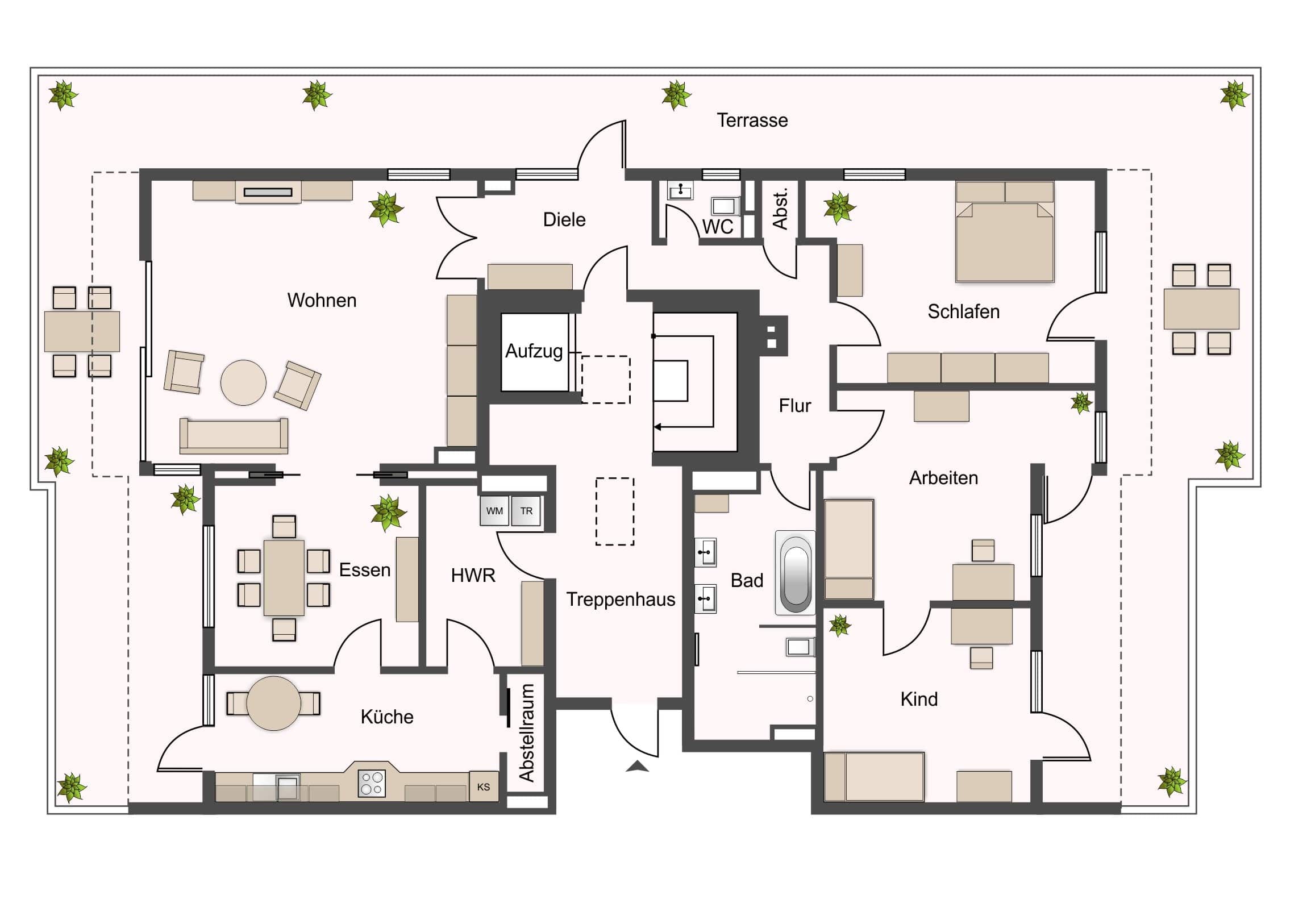 Penthouse zum Kauf 595.000 € 5 Zimmer 176 m²<br/>Wohnfläche ab sofort<br/>Verfügbarkeit Busenbach Waldbronn 76337